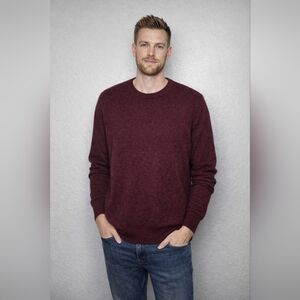 Rodd & Gunn Men's Deep Burgundy Crewneck Sweater
